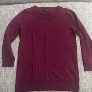 J. Crew Deep Red Knit Top